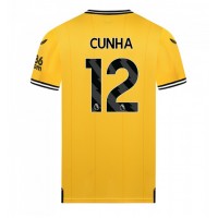 Camisa de time de futebol Wolves Matheus Cunha #12 Replicas 1º Equipamento 2023-24 Manga Curta